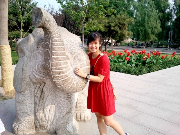 Sharon Loh in Beijing Zoo