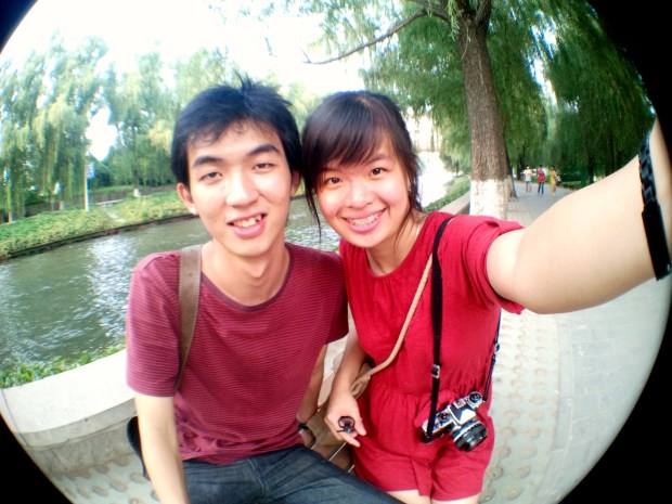 Sharon and Fredric in Beijing Zoo