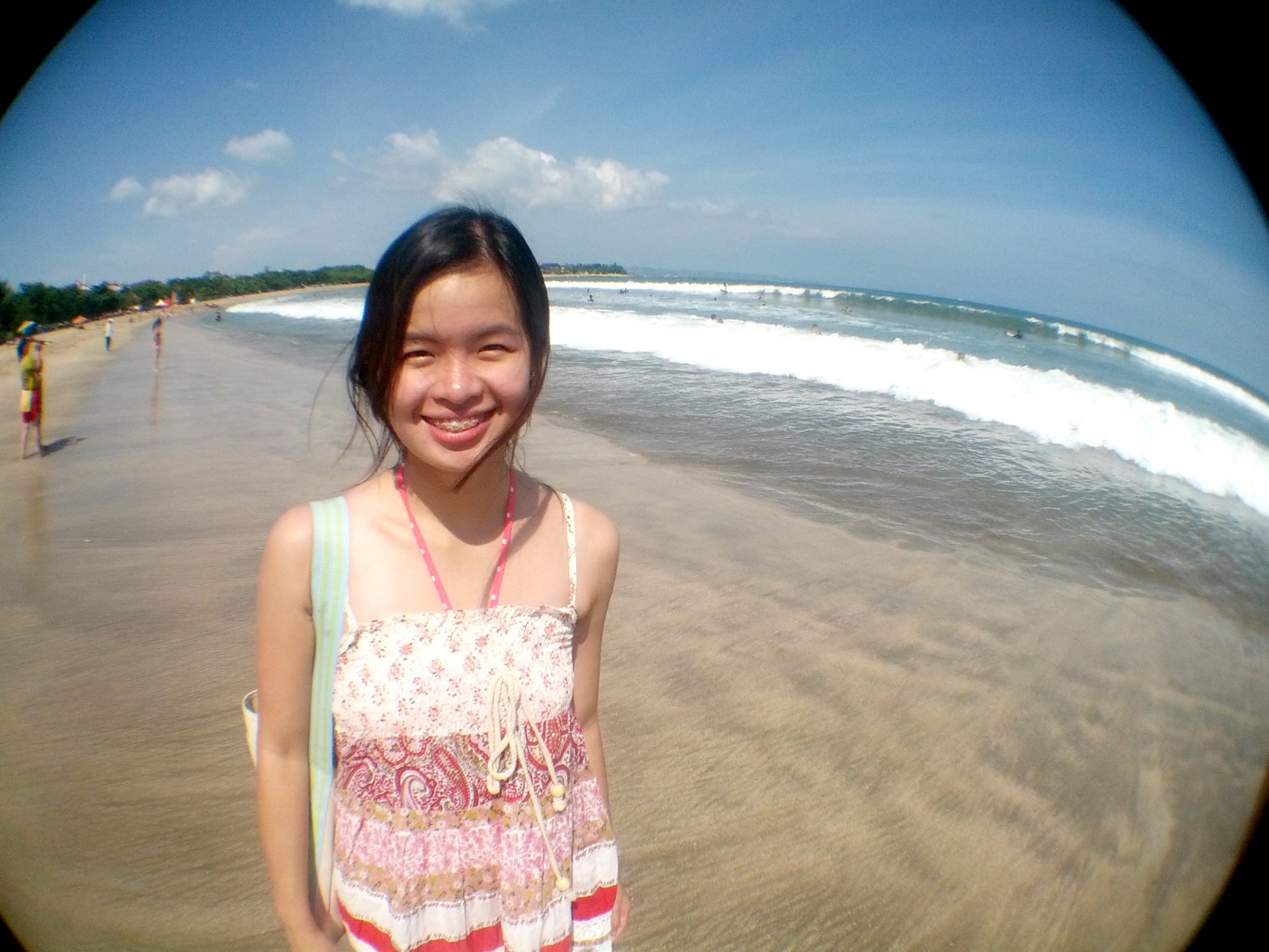 Sharon at Kuta Beach