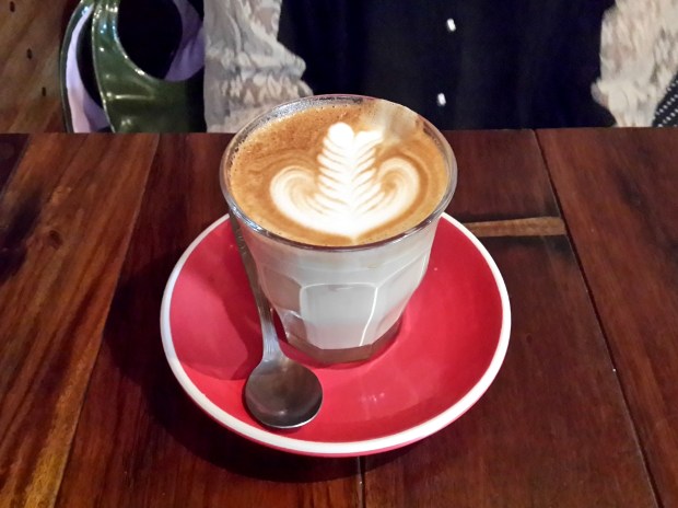 Latte at Revolver Espresso