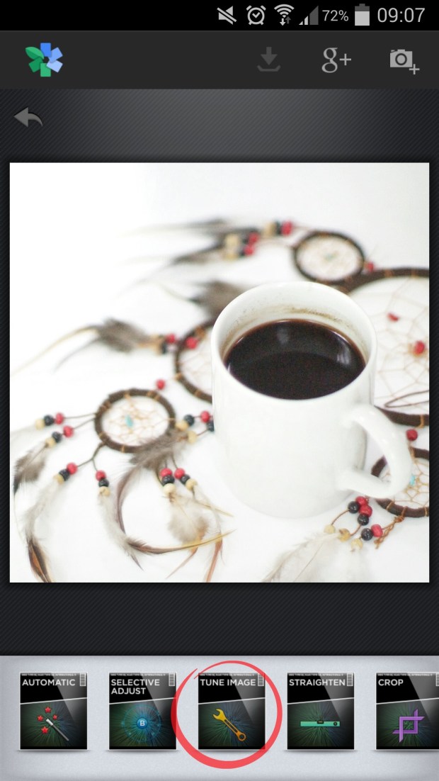 Snapseed Tutorial food blogger