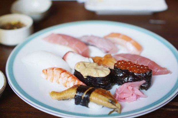 Sushi at Tsumura Sushi Bar, Manila