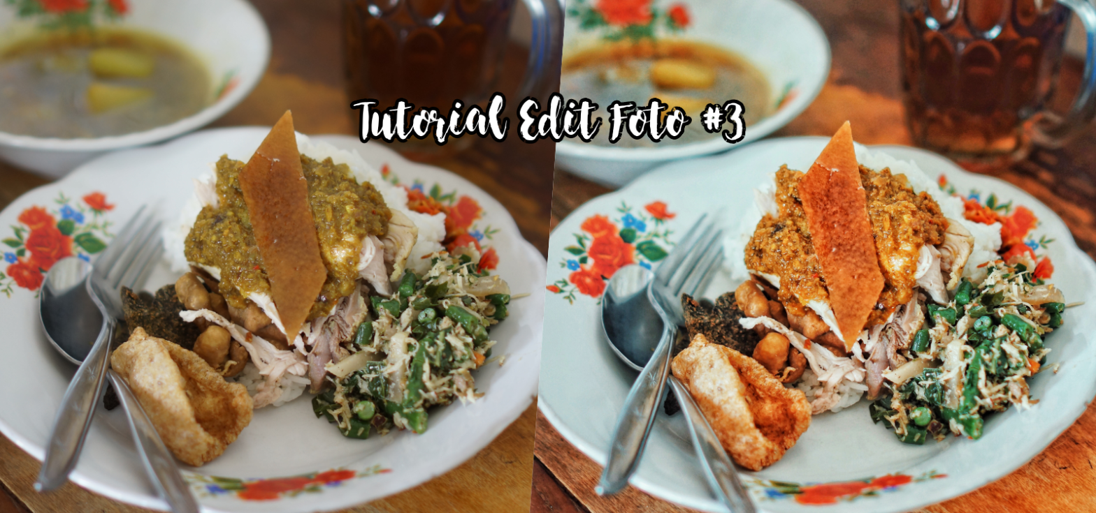 tutorial edit foto makanan